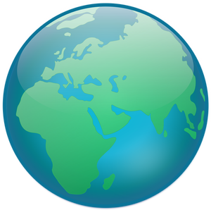 World globe vector illustration