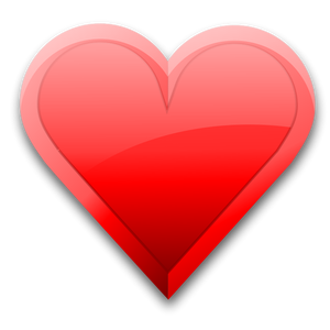 Grafika wektorowa ikona serca