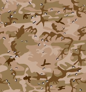Woestijn uniforme camouflage vector afbeelding