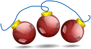 Christmas balls vector decoration