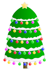 Vecteur graphique d'arbre de Noël