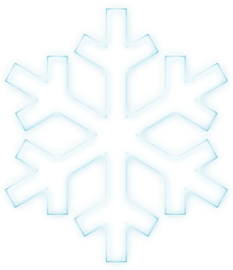 Gráficos vetoriais do símbolo do floco de neve azul pálido