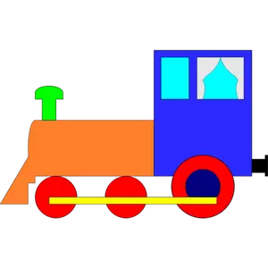 Locomotief speelgoed cartoon illustraties