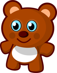 Teddybär Spielzeug Vektor-ClipArt