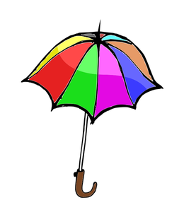 Vektorové ilustrace deštník
