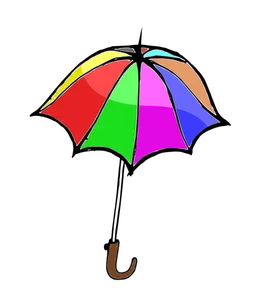 Vector Illustrasjon av en paraply