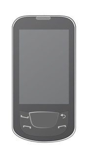 Ilustracja wektorowa smartfon z Androidem