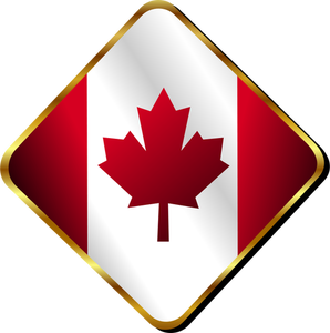 Image vectorielle insigne canadien