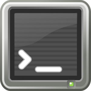 Linux Standard-terminal-Fenster Vektor-ClipArt