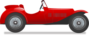 Illustrazione vettoriale di auto d'epoca corsa