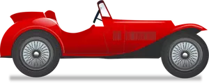 Illustrazione vettoriale di auto d'epoca corsa