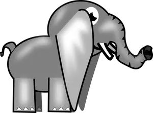 Imagine de un elefant gri