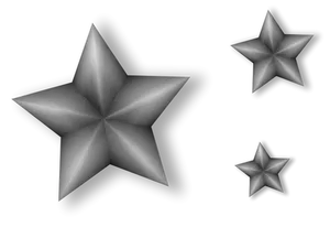 Metall stjärnor vektor konst