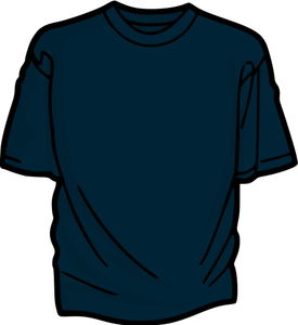 Dark bluet-shirt vector drawing