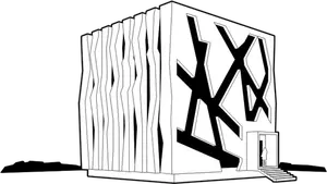 Imagem vetorial de casa cubo
