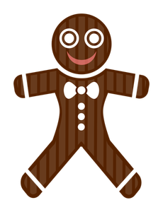 Gingerbread man vector image