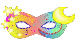 Máscara de carnaval femenino