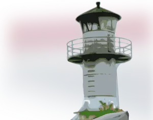 Color vector clip art of a lighthouse