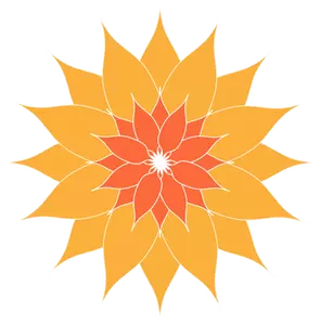 Oranje bloem afbeelding