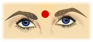 Indisch-Augen-Vektor-illustration