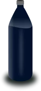 Zwarte water fles vector illustraties