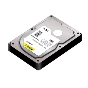 HDD hard disk vector image