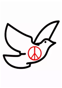 Paloma de vector de paz