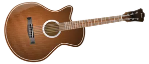 Acoustic guitar vector clip art