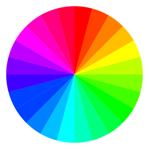 Multi-colored wheel
