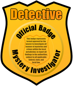 Detective van badge