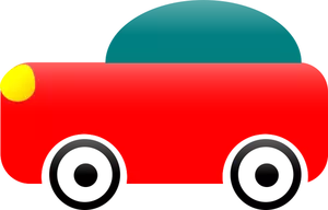 Ilustracja wektorowa samochodu zabawki