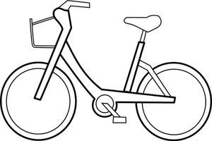 Contorno vettoriale bicicletta