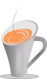 Băutură fierbinte într-o grafică vectorială Cupa