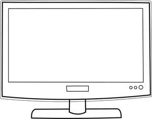 Televisor de pantalla plana imagen vectorial