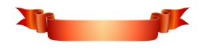 Oranje lint vector tekening