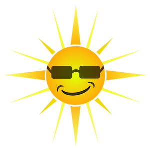 Viileä onnellinen Aurinkovektori kuva