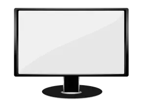 Grå LCD skjermen vector illustrasjon