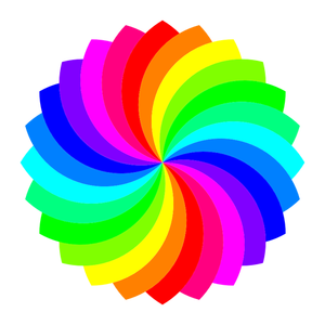Väri pallette vektori kuva
