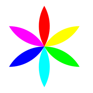 Digitaalinen värikäs kukkavektorikuva