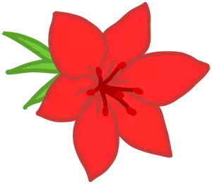 Flor de la imagen de flor roja