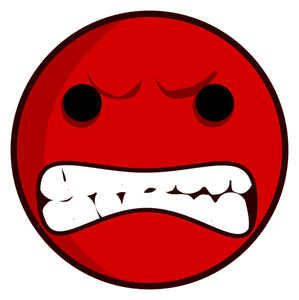 Rote wütende avatar