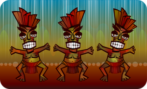 Image vectorielle de danse africaine