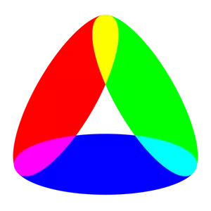 Triangle en plusieurs couleurs