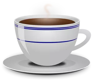 Vector image of cup of coffee