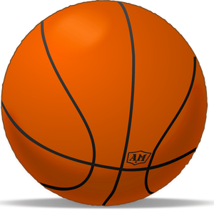 Basketball sport playing ball vector clip art