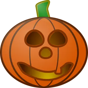 Red pumpkin lantern vector illustration