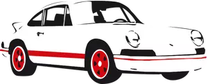 Illustration vectorielle de voiture Porsche
