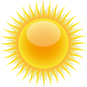 Vektor-Bild der Sonne