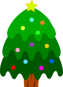 Vánoční strom dekorace vektor
