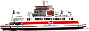 Passasjer cruise skip vektor image